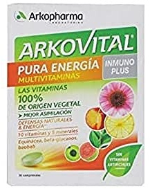 Arkopharma Arkovital Pura Energía Multivitaminas Inmuno Plus Comprimidos, 30Uds