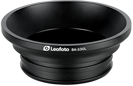 LEOFOTO B-100L 75mm Bowl to 100mm Adapter for Systematic Tripod Converts 70mm Opening