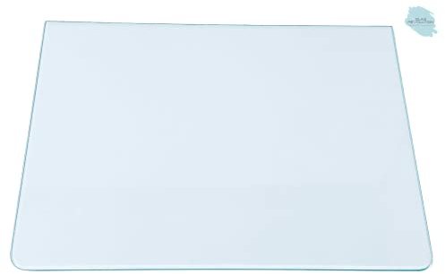 Glas Revolution Kühlschrank Einlegeboden - Klarglas 4 mm – Glasplatte, 2 abgerundete Ecken, alle Maße lieferbar (89,96 EUR/qm) - 465 mm x 290 mm