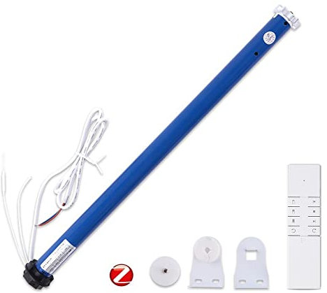 zemismart Zigbee Motorized Roller Blinds Motor for 38MM Tube 2N Shutter Tubular Motor Max 10KG Blind Smart Life/Tuya APP Timer,Echo Voice Control,Packed with Remote(10)