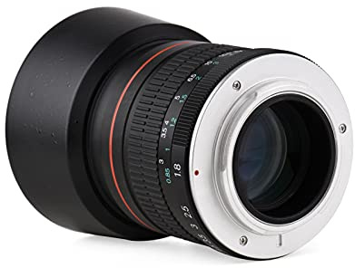 Andoer 85 mm F1.8 Apertura ampia Teleobiettivo medio Full frame Obiettivo fotocamera verticale Messa a fuoco manuale 7 gruppi 10 elementi Attacco EF per paesaggi Architettura Prodotto