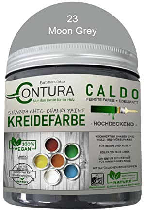 Contura BeGreen 250ml. Kreidefarbe Shabby Chic Möbellack Lack Möbel Farbe Holzlack Natur (23 Moon Grey)