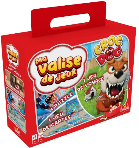Goliath - Croc Dog Multi-Game Case - Brettspiele für Kinder - Ideal ab 4 Jahren - Für 1 bis 4 Spieler - Teilen Sie einzigartige Momente mit Freunden oder der Familie