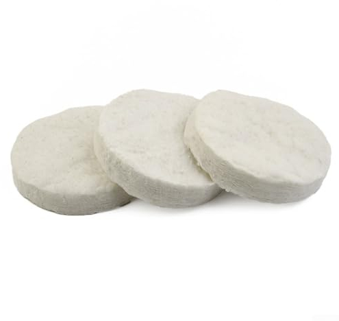 Keramik-Wollschwamm, Keramikwolle für Bioethanol-Kamin, runder Keramikschwamm für Bio-Ethanol-Kamin Innengel-Ethanol-Keramikschwamm für Bioethanol-Brenner (3 Stück)