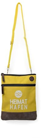 SCHIETWETTER Accessoire Crossbag Heimathafen, kleine Umhängetasche, Handtasche, Schultertasche, stylisch, maritim, wasserabweisend gelb OS