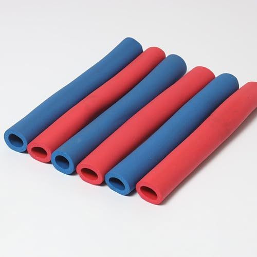 Rohrisolierung Wasserdichtes,Rot Blau Schaumstoff-Rohre Elastizität,ID 6mm,16mm,32mm,Für Kalt-Und Warmwasserleitungen,Schutz Von Rohren Und Wärmeschutz,Frostschutz,1.7/1.8m Länge ( Farbe : Blau , Größ