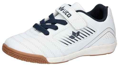 Lico Chaussures de Sport Chaska Vs Unisexes pour Enfant, Blanc Marine., 32 EU