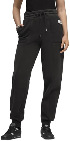 PUMA Her Comfort Pantalones de chándal de Cintura Alta FL cl Puma Negro