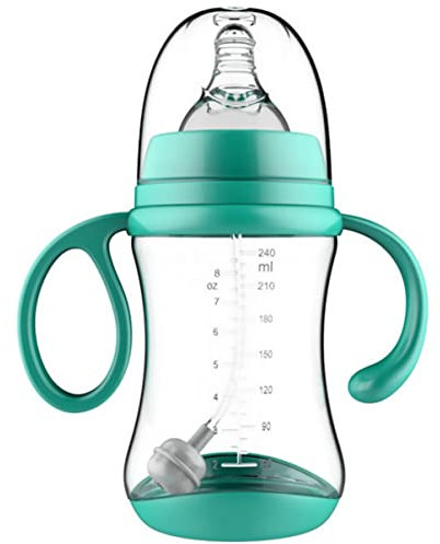 ibasenice Nuckelflasche kinderflaschen chilli bottles travel size bottles milchflasche Babyflasche mit Weithals Hitzebeständige Babyflasche -Stillflasche Kieselgel Green