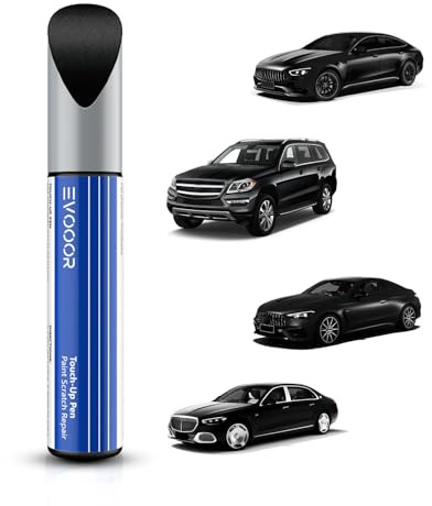 EVOOOR (040/9040) Black/Jet Black Autolack Nachbesserung für Mercedes-Benz, Kratzer Reparatur für Auto, Schnelle & Einfache Lösung zur Reparatur