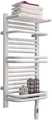 XCHSXYL Porte-Serviettes Chauffants, sèche-Serviettes Mural avec Thermostat conventionnel pour Salle de Bain, Chauffage en Fibre de Carbone, Porte-Serviettes électriques, Beaux p