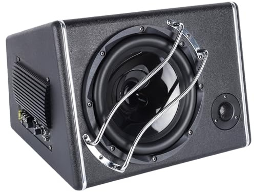 Realdio Caisson de Basses Actif 3800 W Max, Amplificateur Intégré