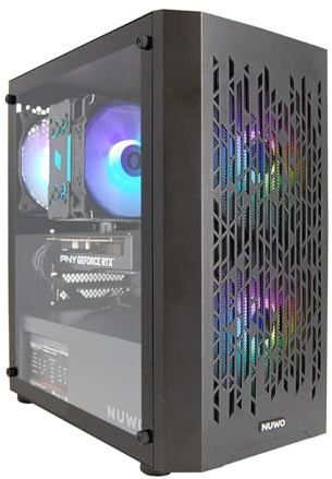 EXTREMEBIT PC Gaming Computer da Gioco Assemblato, Processore Core i5-12400F, Memoria RAM 16GB DDR4, Disco SSD 1TB NVMe, Scheda Video Nvidia GeForce RTX 3050 6GB GDDR6, Win 11 PRO (Nero)