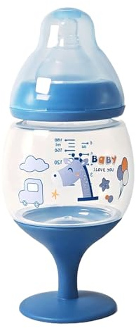 Bouteille Pour Enfant Allaitant | Tasse À Pied/tasse À Lait/biberon Pour L180ml, Adaptée À Un Usage Domestique, À La Consommation Directe, Au Jus Ou Au Vin.