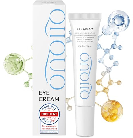 Crème Contour des Yeux pour Peaux Sensibles – Version Pro 2026. Formule à 4% de Niacinamide pour Réduire les Cernes et Triple Céramides pour Lisser les Rides. Sans Parfum, Non Grasse