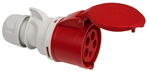 Kopp 182600009 Prise CEE 5 broches 32 A 400 V Rouge