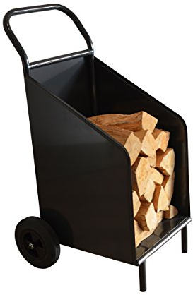 Chariot de rangement pour bois massif de chauffage / chariot à bois de chauffage (anthracite)