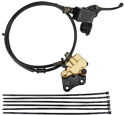 GOOFIT Vorderscheibenbremse Hauptzylinder Sattel Montage Ersatz für 50cc 70cc 90cc 110cc 125cc 150cc Dirt Bike Pit Bike