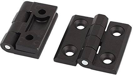 sourcing map 2pcs Charnière de porte à roulement à billes 50x50mm Noir | en aluminium