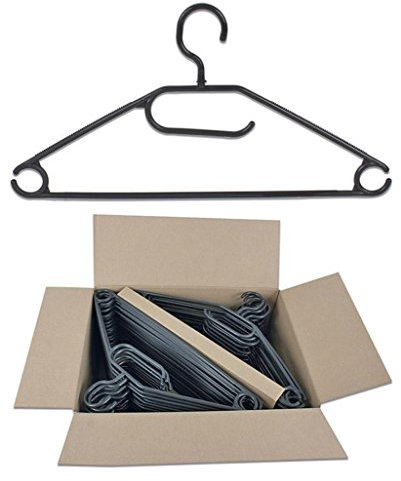 Centi Lot de 50 cintres rotatifs avec support pour cravate, ceinture, jupe Noir