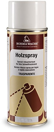 BORMA Holzspray Holzlack Transparent 400 ml -verschiedene Glanzstufen wählbar- (matt 20%)