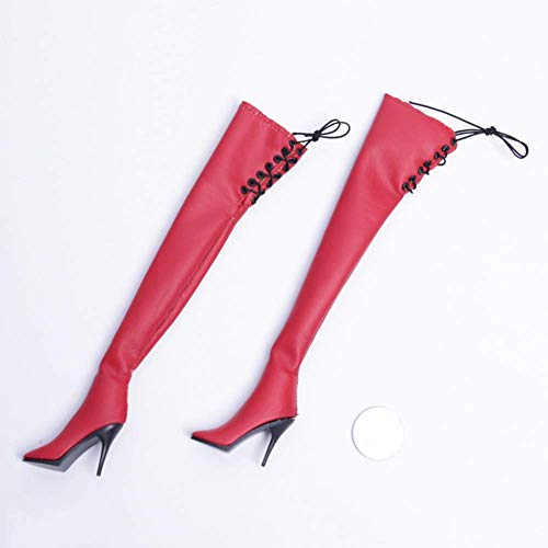 ZSMD 1/6 Lange Stiefel Sexy Schnürstiefel lose Action Puppe Kostüm für HT Verycool TTL Play Phicen a