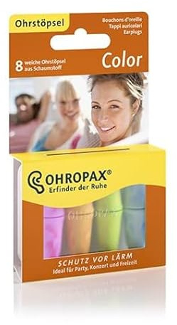 OHROPAX COLOR Schaumstoff 8pcs