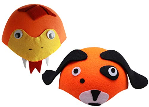 2st Schlangenhut Fuchshut Hut Für Kinder Verrückte Hüte Karneval Partyhüte Partybevorzugungen Kinderhut Tierische Partygeschenke Halloween-kappe Fuchs Tierhut Kleine Tiere Kleidung