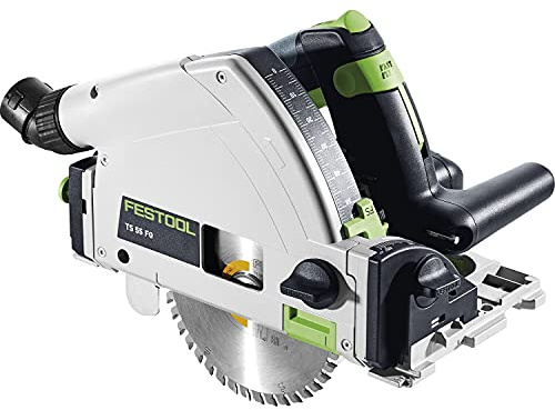 Festool Scie Plongeante TS 55 FQ - Scie Circulaire de Précision | Profondeur de coupe 55 mm, biseau 90° à 47°, protection anti-éclats, démarrage assisté