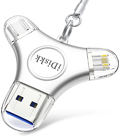 iDiskk Clé USB 256 Go certifiée App-le pour iPhone 15 USB C iPad Pro Android Samsung Flash Drive pour iPhone et ordinateur