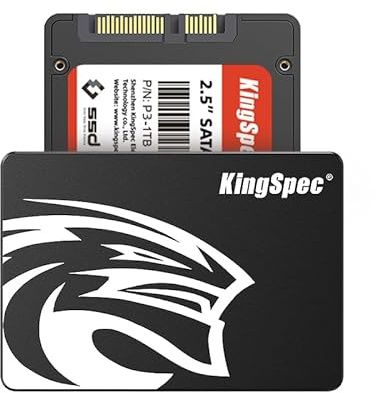 KingSpec SSD SATA de 4 TB de 2.5 pulgadas, SATA iii de 6 Gb/s, disco duro interno de estado sólido 3D NAND Flash, velocidades de lectura/escritura de hasta 570/540 MB/s, compatible con laptop y PC de