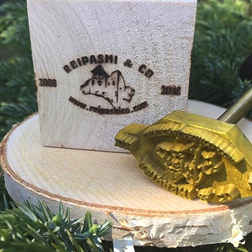 Brandeisen mit individuellem Logo, Holzbrandeisen, personalisierter Hitzestempel für Holz, Lederarbeiten, handgefertigtes Design für Geschenk (2,5 x 2,5 cm)