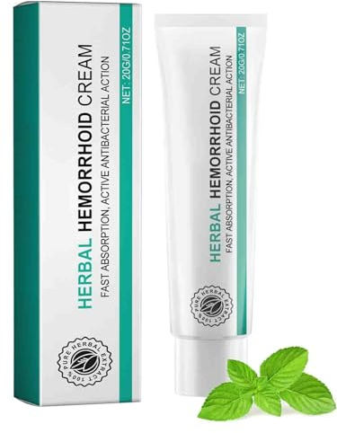 Hämorrhoidencreme, pflanzliche Hämorrhoidencreme, beruhigt Beschwerden, für Männer und Frauen (1 Stück)