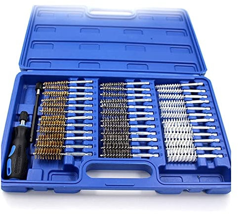 Lot de 38 brosses métalliques - Embout de rechange - Outil d'extension - Convient pour le nettoyage des coins - Différentes tailles