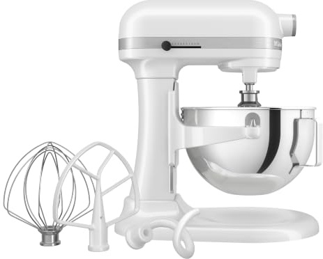 KitchenAid HEAVY DUTY KÜCHENMASCHINE MIT SCHÜSSELHEBER 5,2 L - WEISS 5KSM55SXXEWH