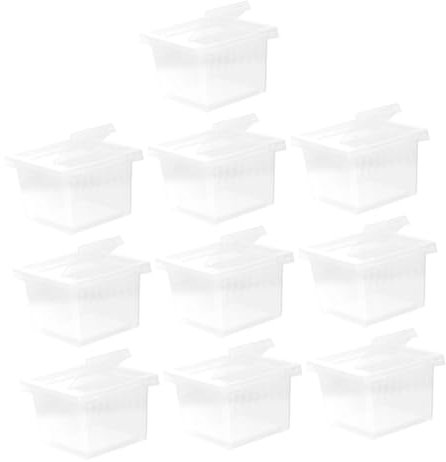 BESPORTBLE 10stücke Reptilien Futterbox Habitatbox Mit Atemloch Transparent Für Schnecken Spinnen Gecko Vogelspinne Praktisch Wiederverwendbar