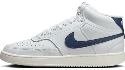 NIKE CD5436-109 Court Vision Mid Women s S Women White/Midnight Navy-SAIL UK 5