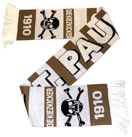 St.Pauli Fan Schal - Fußball Jaquard Schal Die Kiezkicker