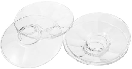 IMIKEYA 4pièces Assiettes Verre Transparentes De Plates Pour Café Nourriture Fruits Secs Collations Service Décontracté Et Formel