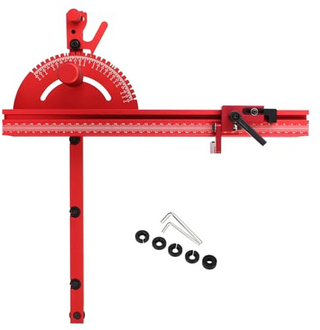 Jauges à onglets pour sciage de table - 15 angles - Outil de travail du bois - Accessoires de clôture et de clôture - Butées d'angle réglables