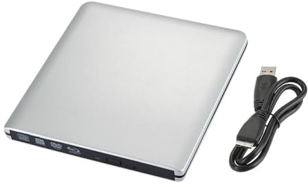 Unità Ottica Esterna Ultra Sottile Con Masterizzazione Blu-ray 4K, Riproduzione DVD USB 3.0, Masterizzatore CD/DVD Blu-ray R/W 3D Facile Da Usare