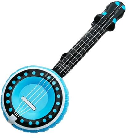 Chitarra Gonfiabile - Strumento Musicale Divertente In PVC | Leggera Per Bambini E Adulti | Perfetta Per Feste, Compleanni, Spiaggia O Attività Scolastiche