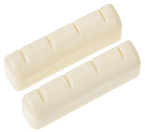 KAJNBN 2 Tuercas de Abs para Banjo, Color Blanco y Duraderas, Mejoran la Vibración Sustain, Accesorio Práctico para Cuerdas de Banjo