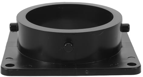 BESPORTBLE Valvola Scarico Camper 3 Pollici in ABS Nero con Adattatore Rapido per Sistema Idraulico RV, Accessorio per Scarico Acque Reflue in Ambienti Esterni