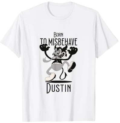 Dustin - Beau nom de garçon avec Un Petit démon Mignon T-Shirt