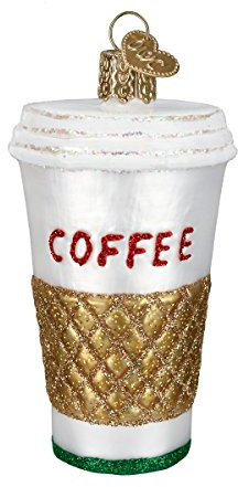 Old World Christmas Coffee Cup and Tea Glass Blown Ornaments for Christmas Tree