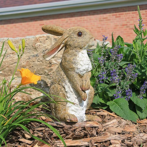 Design Toscano Stehende Gartenfigur „Hopper, der Hase“