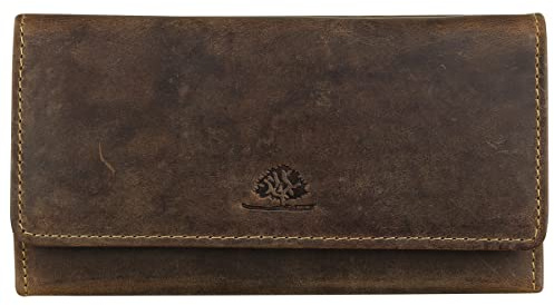 Greenburry Vintage Geldbörse Leder 18 cm (braun)