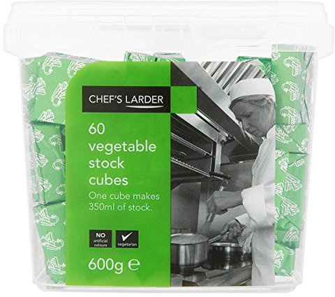 Chef 's Larder - 60 cubetti di brodo vegetale, 600 g (confezione da 6)