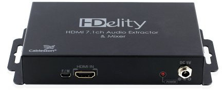 Cablesson HDElity HDMI 7.1ch Audio Extractor & Mixer - HDCP, HDMI Deep Colour, 3D Support with EDID - HDMI 2.0 Multi-Channel Audio Extracter Converter for Blu-ray DVD Player SKY HD Box PS3